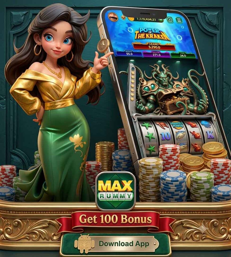 Max Rummy ek exclusive online game hai jahan aapko 36+ free games ka collection milta hai. Isme aap Yono Rummy, Slots, aur Lucky Spin jaise mazedaar games ek sath khel sakte hain. Bas apne pasand ka game chunen, use discover karen, aur khelkar real cash rewards jeeten.