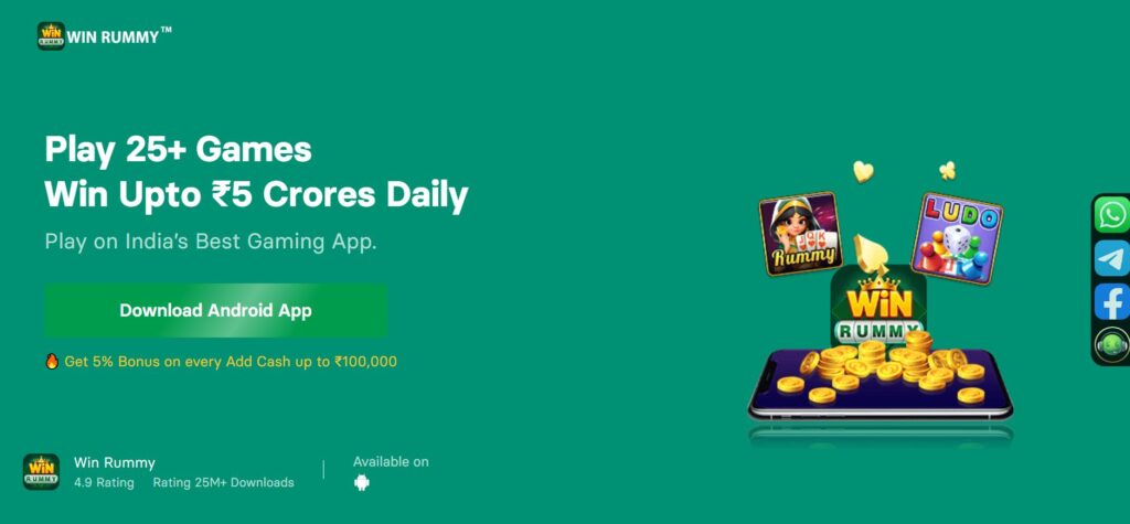 Unlock thrilling casino entertainment on Win Rummy! Play Yono Rummy, Bet Casino, fortune spins & Diwa slots. Claim free signup cash & withdraw fast to UPI or Bank.